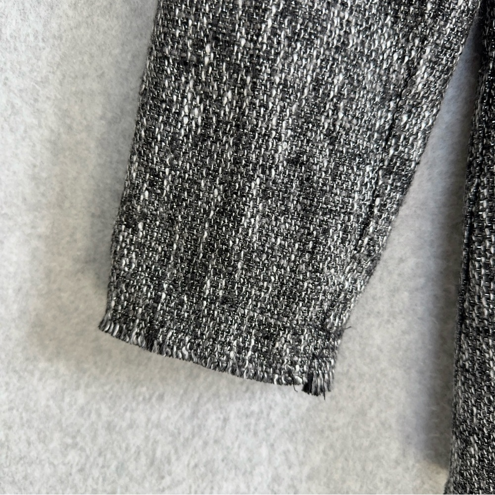 House of Harlow X Revolve Jacket Womens Small Black White Silver Blazer Holiday - Picture 11 of 16